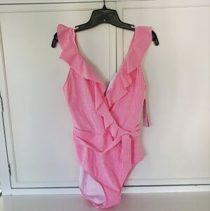 Lilly Pulitzer Pink Ruffle One Piece Swimsuit